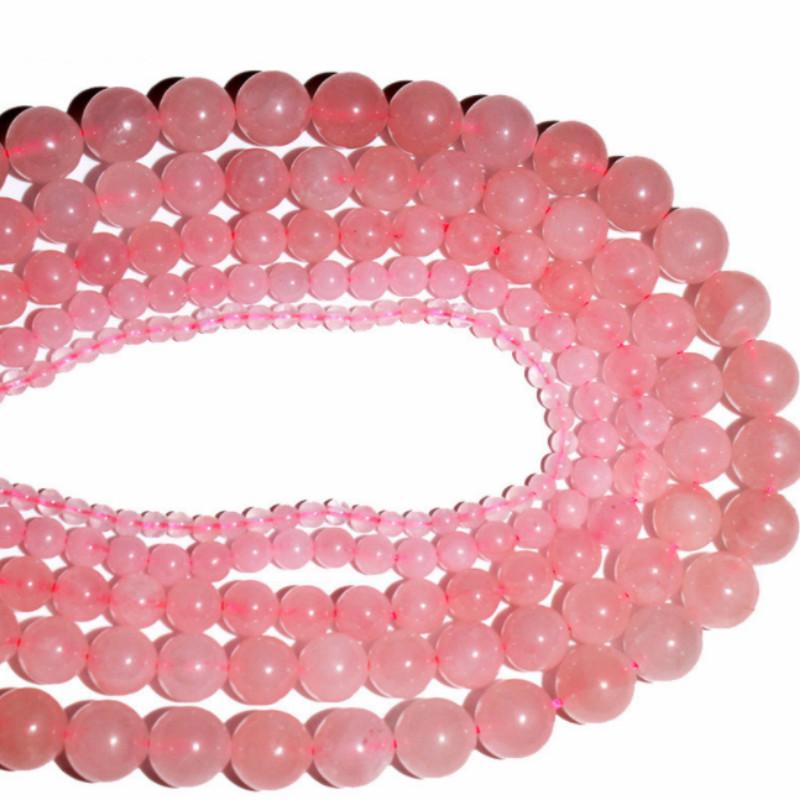 

Натуральный камень, драгоценный камень, свободная прокладка, розовые кварцевые бусины, круглые бусины из натурального драгоценного камня для изготовления ювелирных изделий 6mm-60pcs