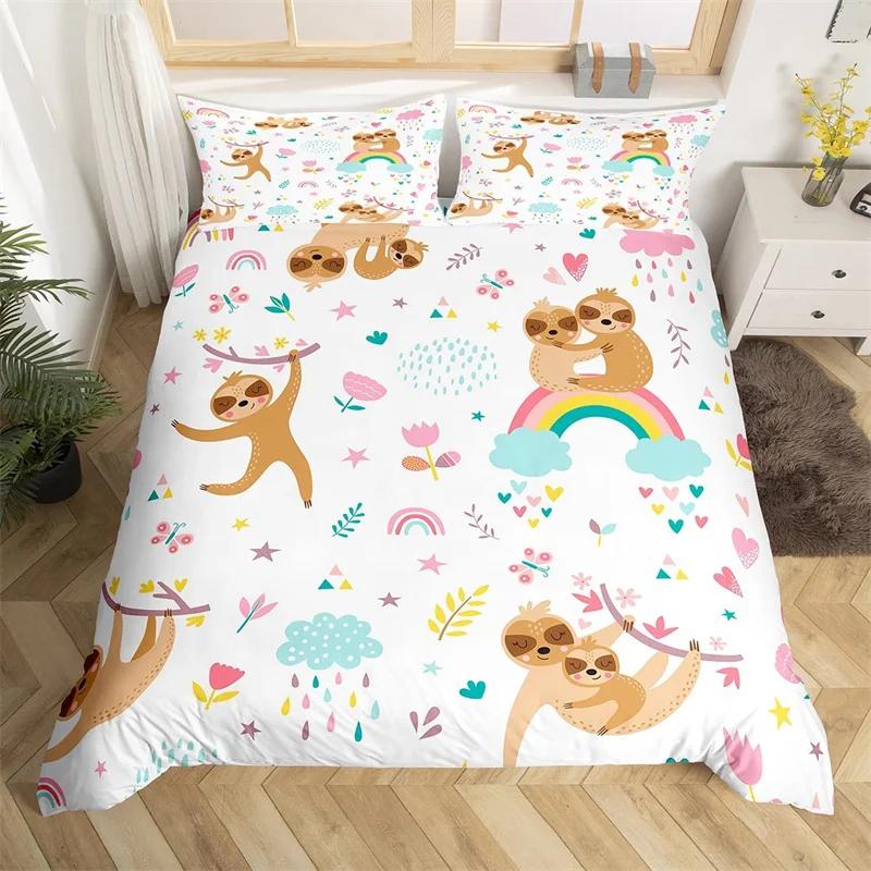 Cartoon Animal Duvet Cover Set Cute Pet Dog Twin Full Queen King Bedding Set Lovely Animal Print Comforter Cover With Pillowcase