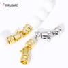 Trendy 18K Gold Plated Brass Pearl Clasps Connector,Beads End Clasps Fastener Connector For DIY Jewelry Making Accessories