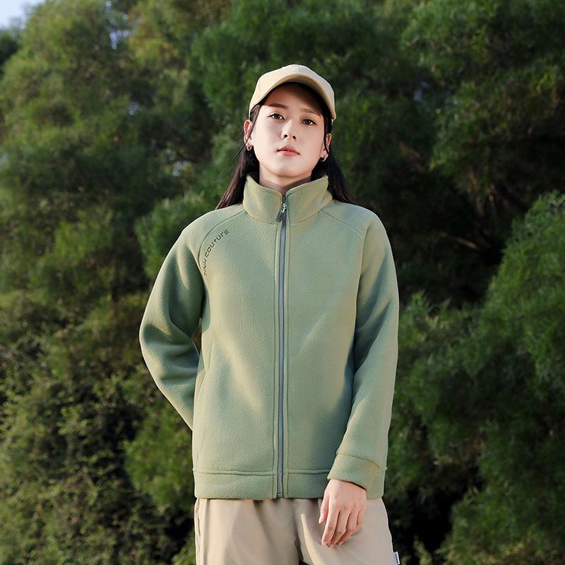 Women's Fleece Casual Jacket - Plush, Thickened Warm Top for Autumn & Winter