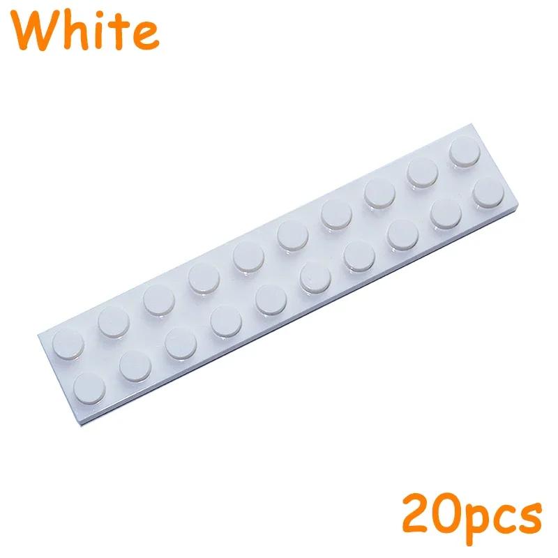 Non-Toxic 20Pcs 3832 Size 2X10 Dot Plate Moc Assemble Particles Diy Building Blocks 2*10 Figures Bricks Educational Creative Toy For Kid