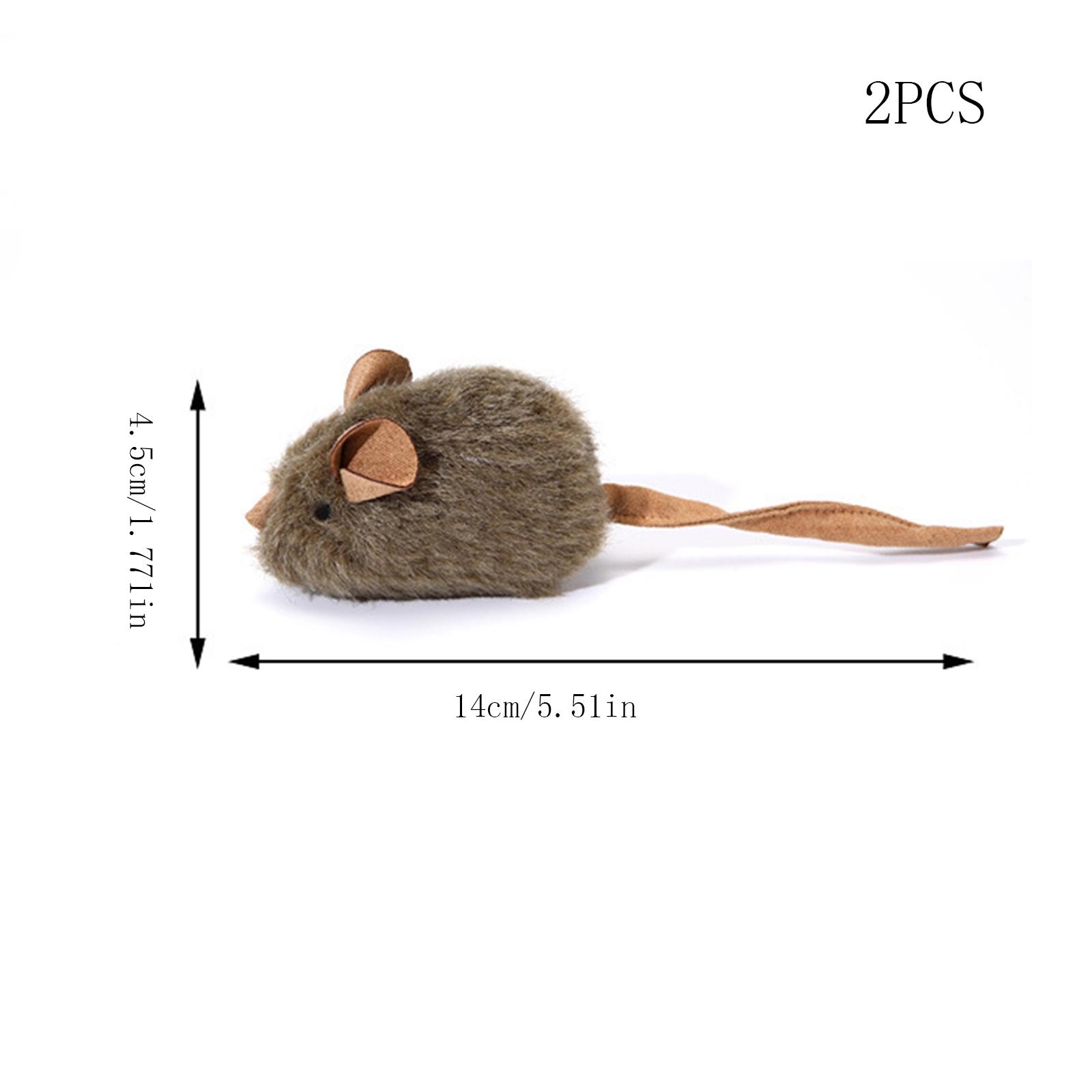 Smart Infrared Mouse Toy for Cats with Sound Effect and Movement Feature 2 Pack серый