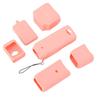 Pocket Camera Silicone Protective Case Soft Accurate Hole Position Handheld Camera Protective Cover Pink