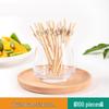 Colorful Bamboo Fruit Forks & Cocktail Skewers - Decorative & Disposable for Baking & Events