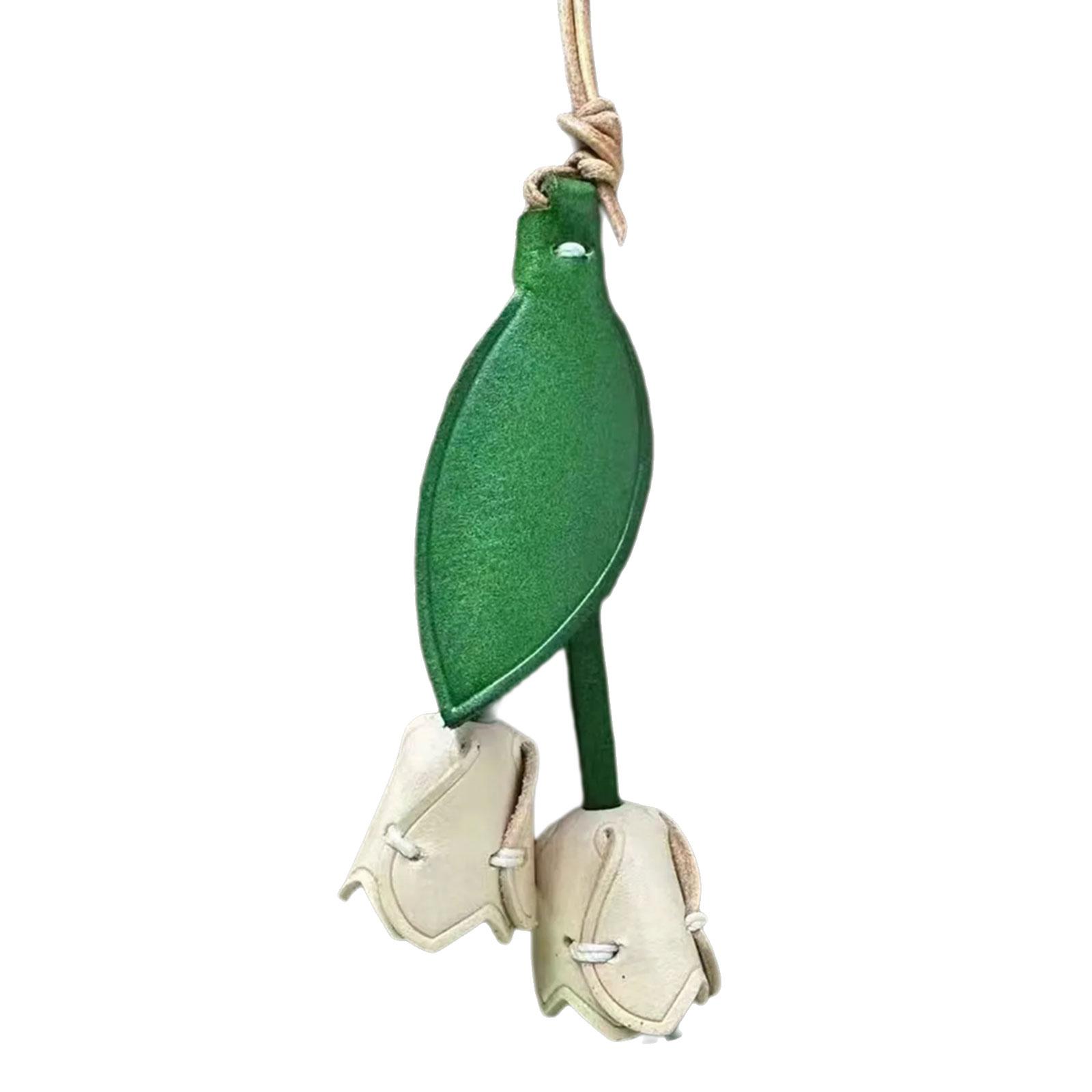 

Изготовленный вручную из натуральной кожи цветочный шарм модный кожаный держатель для ключей с цветком подвесное украшение для сумки для современных женщин белый