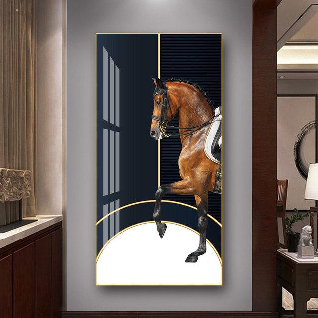 

Роскошный придворный конь, холст, картина, постеры с животными, настенное искусство, коричневый конь, фотографии, принты для украшения крыльца, Настенный декор, Cuadros 50cm×100cm NoFrame