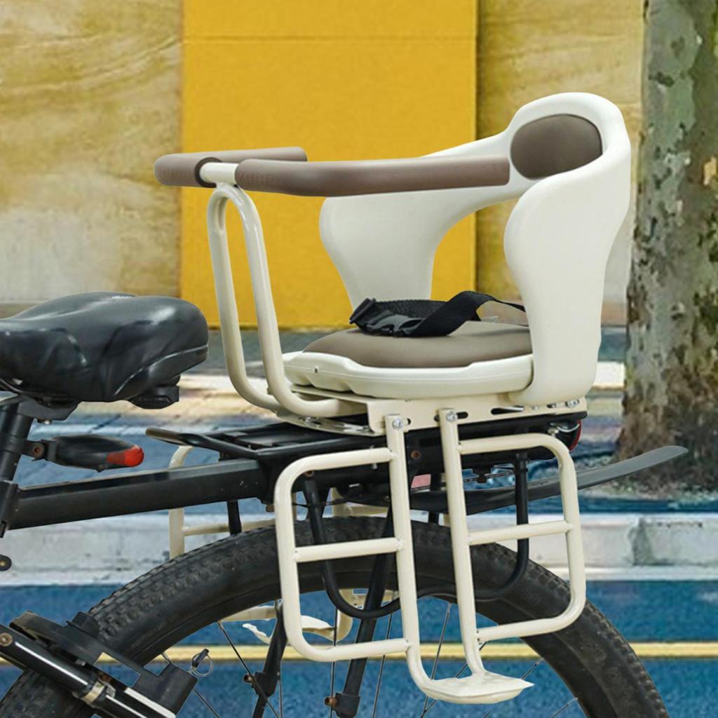Rear Mount Bicycle Child Seat Kid's Bike for Electric Cycling Guardrail
