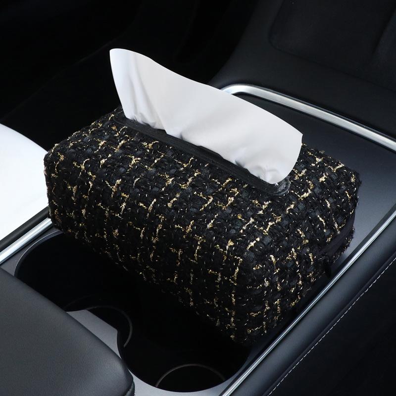 

New Car Tissue Box Suitable for Tesla Model Y/3 New Version Interior Hidden Paper Box Hanging