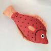 Cat Squeaky Toys Soft Realistic Simulation Fish Pet Chewing Molar Interactive Toys Bite-resistant Plush Kitten Squeak Toys for Pet