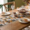 Halloween Jacquard Table Runner Festive Party Decor Atmosphere Dining Table Cover