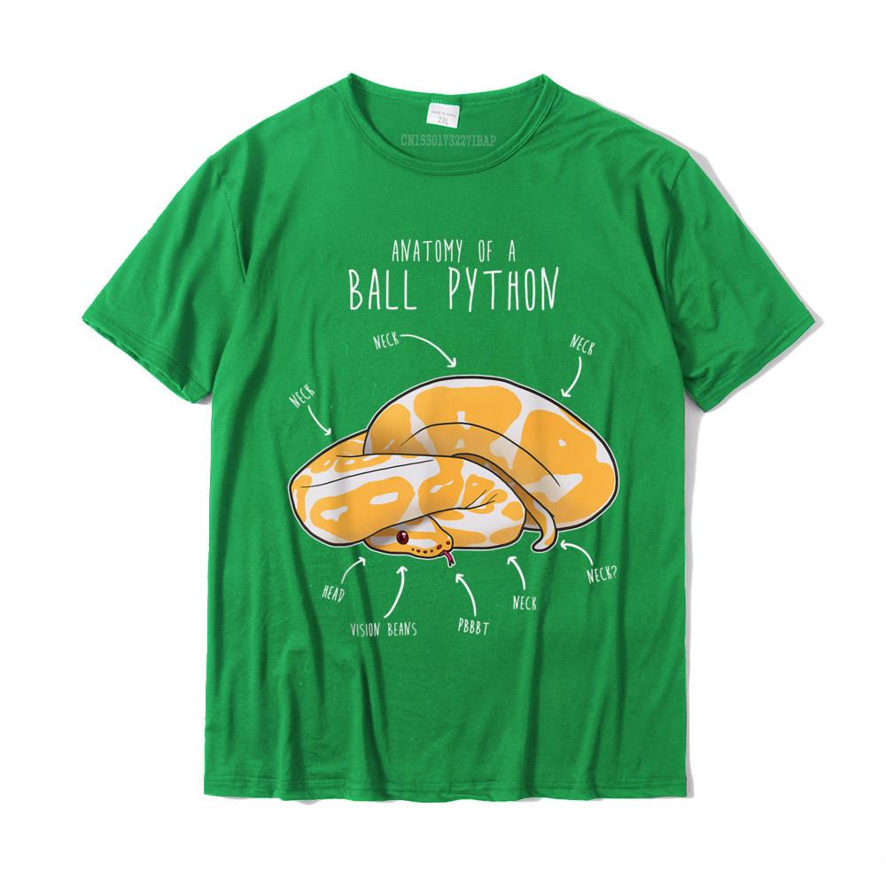 Anatomy Of An Albino Ball Python Funny Reptile Snake Lover TShirt Fashionable Male T Shirt Casual T Shirts Cotton Normal