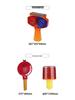 Custom Solar-Powered LED Red/Blue Flashing Traffic Lights for Road Construction and Barrier Safety