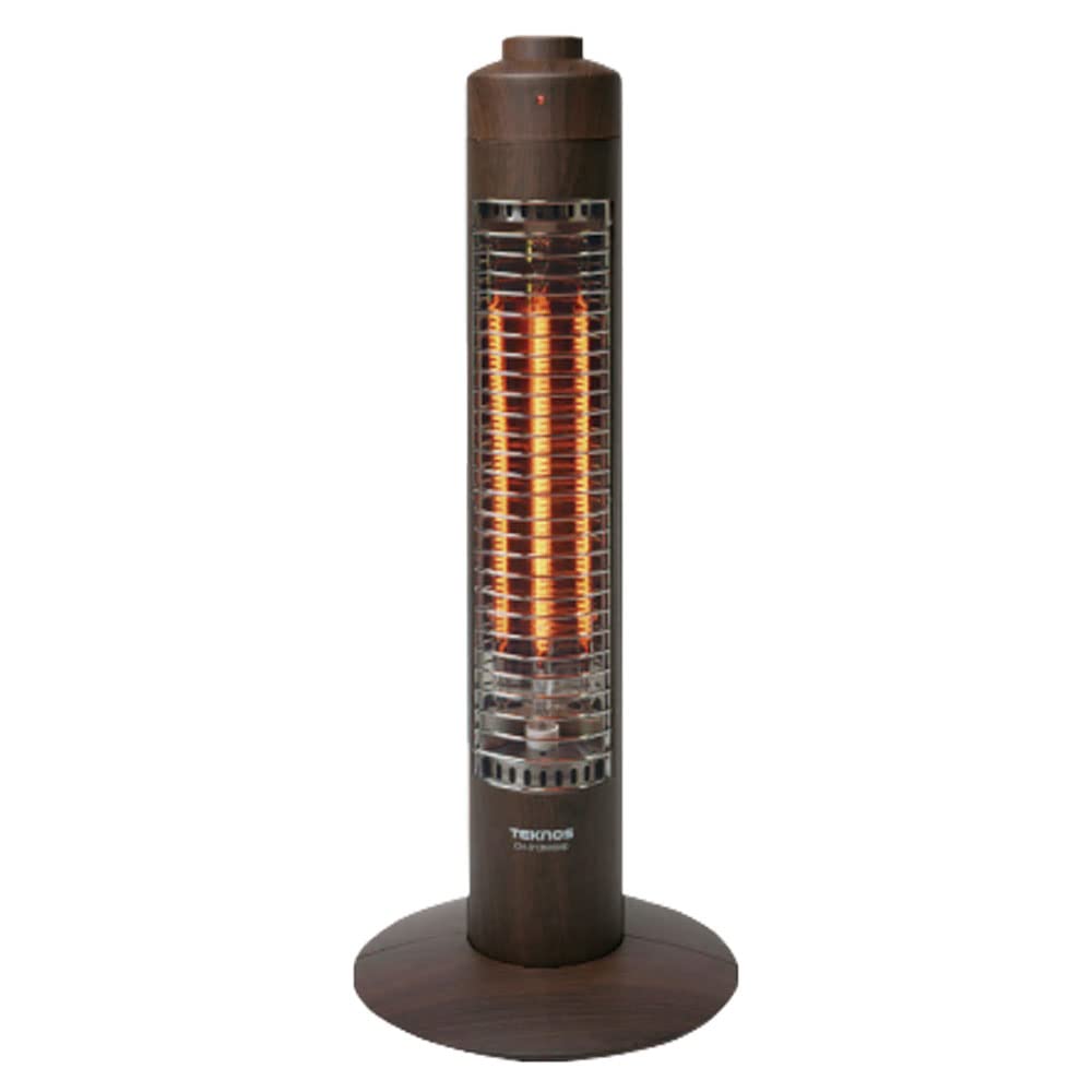 

TEKNOS Carbon Heater Slim cord 300W Woodgrain Dark Brown (with hook) CH-313M-DB