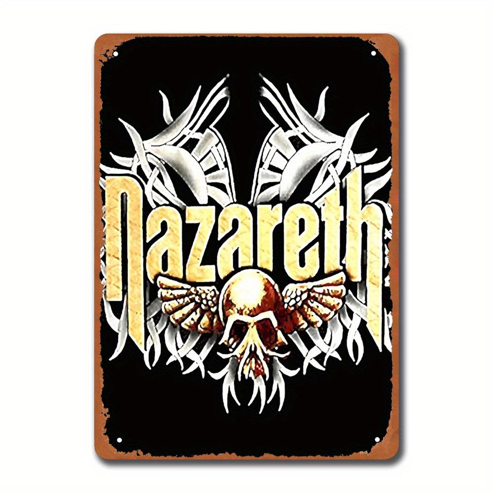 Nazareth Band Rock Scottish Hard Formed in Dunfermline, 20.32x30.48 cm Vintage Iron Art, Love Design, Home Metal Wall Decor, Artist Painting Set Decor