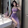 Sex Lingerie Retro Purple Hanfu Perspective Cosplay Sexy Classical Nightdress Seduction Sex Suit