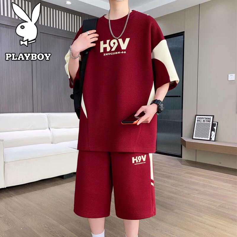 Playboy Men s Summer T-Shirt & Shorts Set 2XL