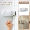 2pc Child Safety Door Lock Set Easy To Install Durable Plastic Material Adjustable Design for Home Childproofing