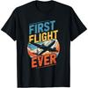 My First Plane Ride First Time Flying Adventure Airplane Kid T-Shirt