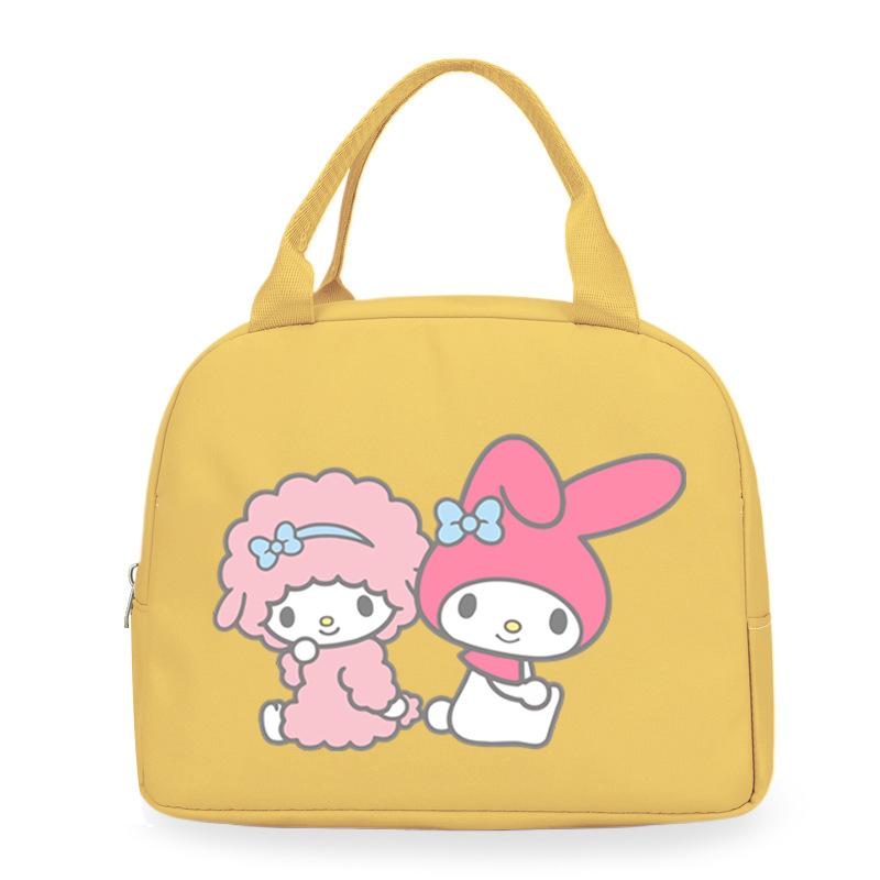 Melody cute cartoon print student lunch bag high value work commute leisure handbag