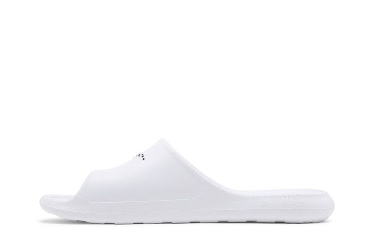 Nike Victori One Shower Slide White Polka Dot Swoosh