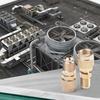 R410a 1/4 Zoll Außengewinde auf 5/16 Zoll Innengewinde SAE Schlauch Lade-Pumpe Messing HLK Adapter Verbinder