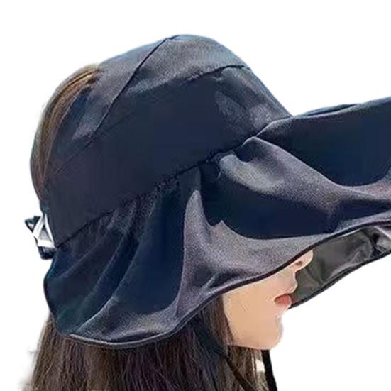 Bucket Hat Empty Top Sun Protection UPF50+ Wide Brim Summer Hat Women Lightweight Foldable Outdoor Travel Hat