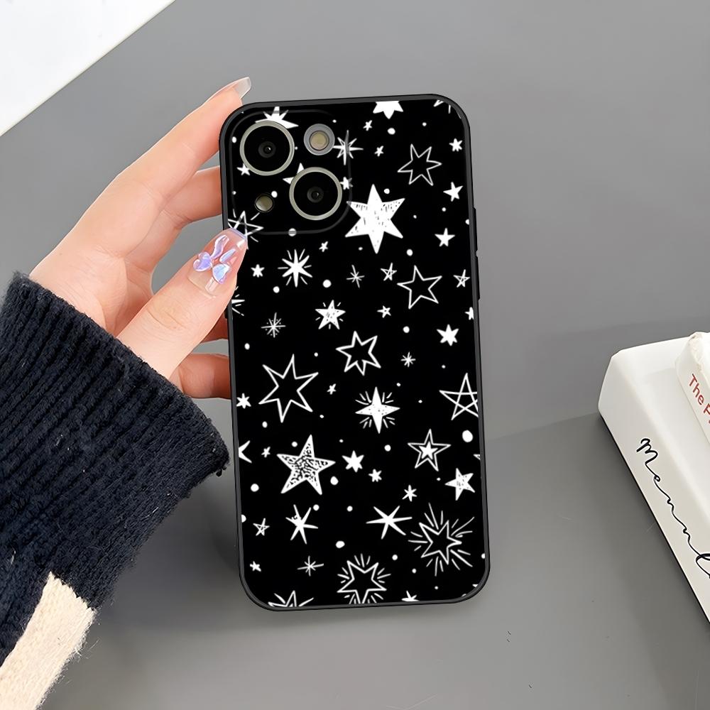 Fashion INS Stars Phone Case For Iphone 17 Air 15 Pro Max 14 Pro 16 Plus 12 13 11 Xr X Xs 8 7 Plus Back Cover