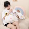 Unique Ins Style Simple Unicorn Rainbow Cloud Heart Plush Pillow For Sofa And Bed