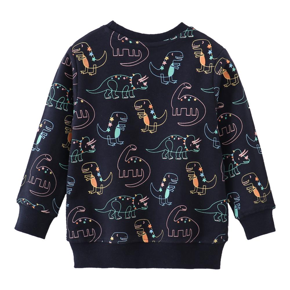 European Style Boys' Cartoon Knit Terry Cotton Sweatshirt - New Autumn Collection