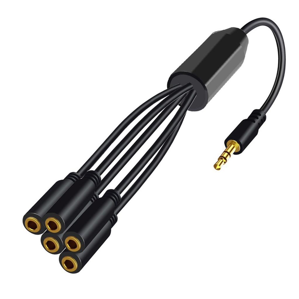 3/4/5/6 Way 3.5mm AUX Cable 1 Male To Multiple Female Connectors Extension Cord AUX Wire Line for R Headphones