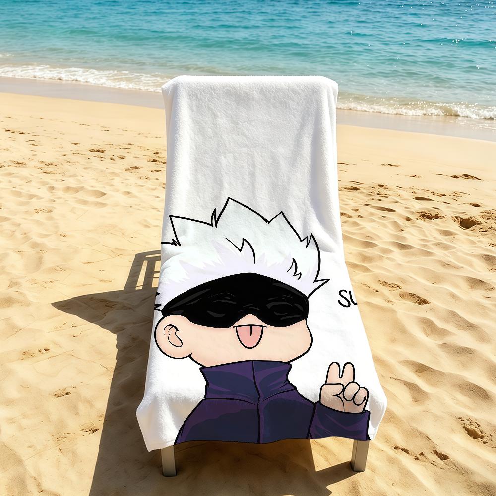 J-Jujutsu K-Kaisen S-Satoru Gojo Anime Handtuch Für Camping im Freien Strandhandtuch Super Saugfähig Schnelltrocknend Sommerhandtuch