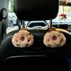 2 Pcs Cute Cartoon Plush Capybara Doll Car Hook Creative Multi-Functional Decoration Car Hook Storage Hook Car Seat Back Hook