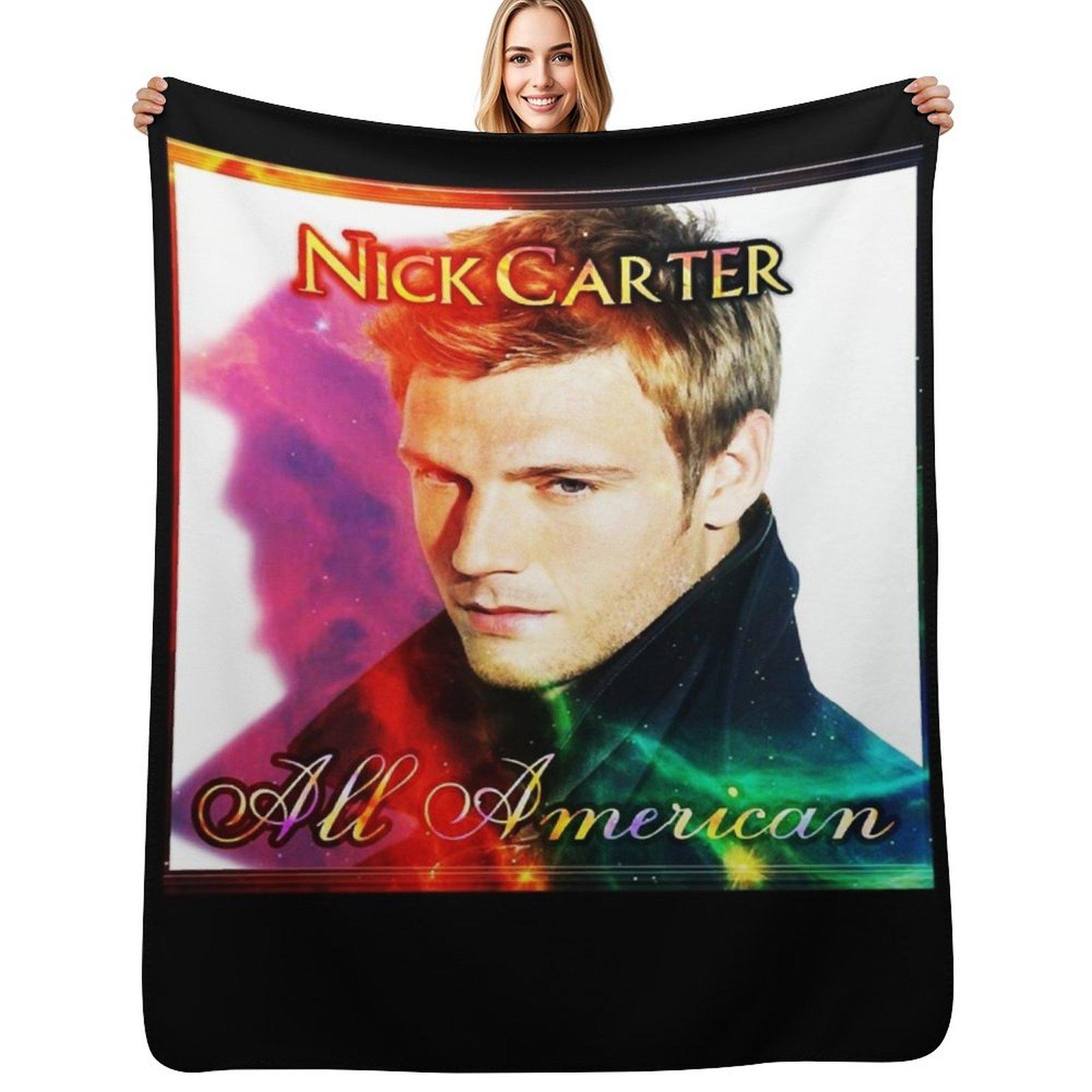 Special Singer Man Country Nick Carter Redeki Trending Seller Throw Blanket Fuzzy Plush Throw Blanket for Sofa Chair Size: 75*100cm, Weight: 230 GSM