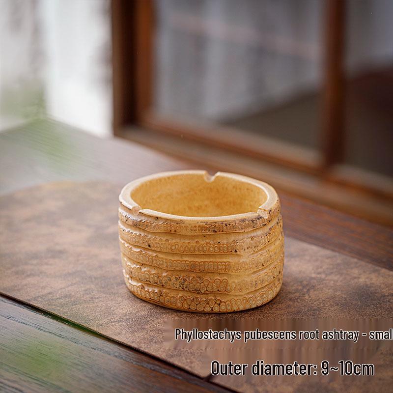 Luxury Wooden Walnut Ashtray with Storage - Ideal for Living Room & Hotel
