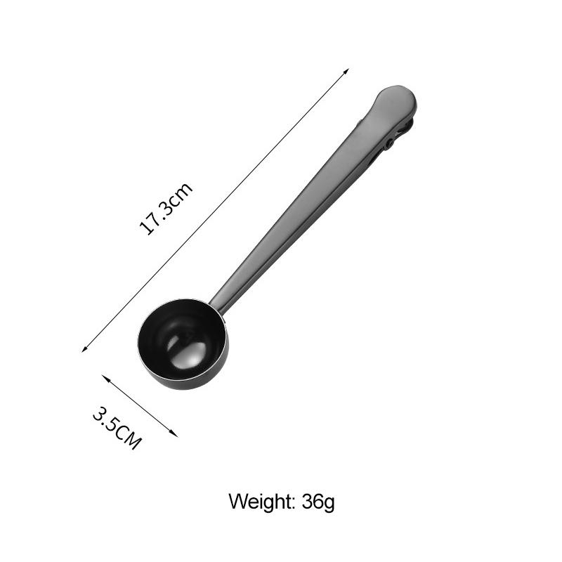 Stainless Steel Coffee Spoon/Sealing Clip Mirror Process Multipurpose Long Handle Measuring Spoon For Milk Powder Instant Drinks