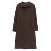Women's Plus Size Slimming Sweatshirt Dress - Casual Long Sleeve, Age-Reducing for Middle-Aged Moms, Spring & Autumn 2024 Collection