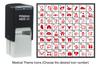 Printtoo Medical Theme Icons Rubber Stamp Self Inking Stamper 24 Mm