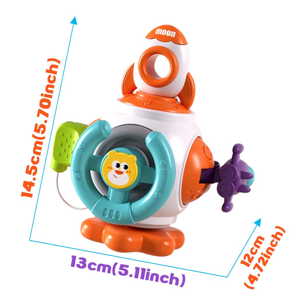 Multi In 1 Busy Ball Travel Activity Busy Board Cube, Sensory Cognitive Toys, Multiple Sensory Shape Building Baby Busy Ball