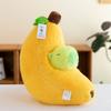 35Cm Simulation Banana Capybara Plush Doll Cloth Doll Cartoon Banana Capibara Doll Soft Cute Doll Capibara Anime Fluffty Toy