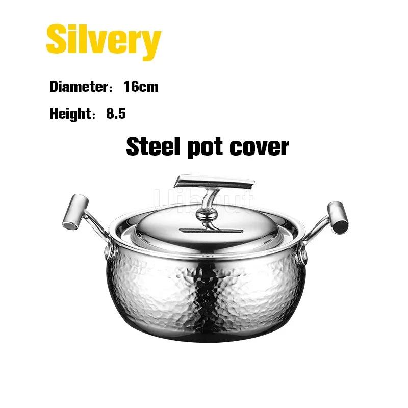 Commercial Inflatable Hotpot Special Pot for Induction Cooker Olla Thickened 304 Stainless Steel Single Person Small Hot Pot