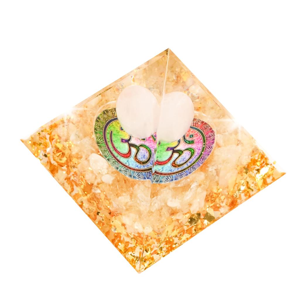 Orgonite Crystal Object, Orgone Pyramid Tower, Energy, Nature, Reiki, Healing, Chakra, 6cm X 6cm (K32)