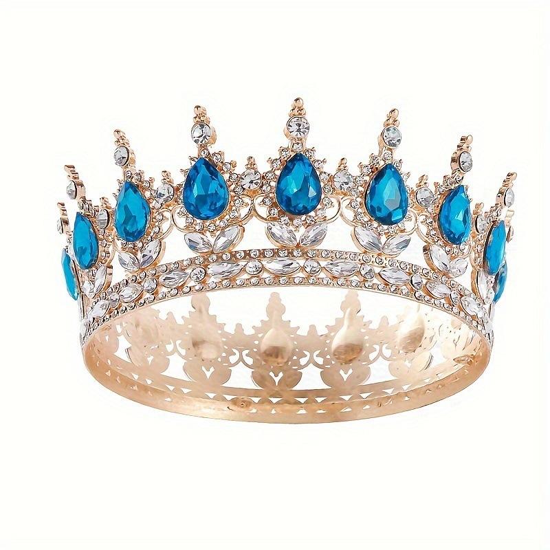 

Тяжелая промышленность Инкрустированный Круглый Головной убор-корона Корейский стиль Невеста Свадебное платье Прическа Корона Хэллоуин День рождения Пучок Аксессуар для волос Корона