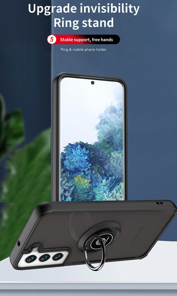 Anti-fall Phone Case For Samsung Galaxy A12 13 20S 21 33 32 42 52 21S 31 41 51 71 81 91 04 S E 34 54  Magnetic Ring Matte Cover