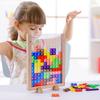 HSRG 3D Tetris Creative Russian Desktop Game Building Blocks Board Tangram Math Kids Educational Toy, Helps Intelligence Development