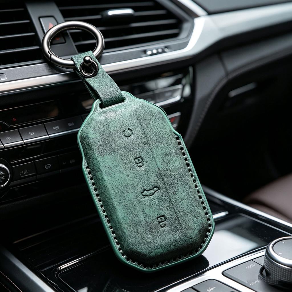 Leder Schlüsselanhänger Schlüsselabdeckung Hülle Für Chery Jaecoo J5 J7 2025 Gaco 5 Schlüsselhalter Halter Auto Zubehör