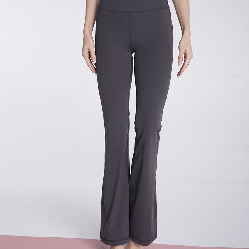 Export Same Style Spring & Fall Loose High Waist Yoga Bell-Bottom Pants Women's Workout Elastic Sports Outdoor Yoga Pants Outwear