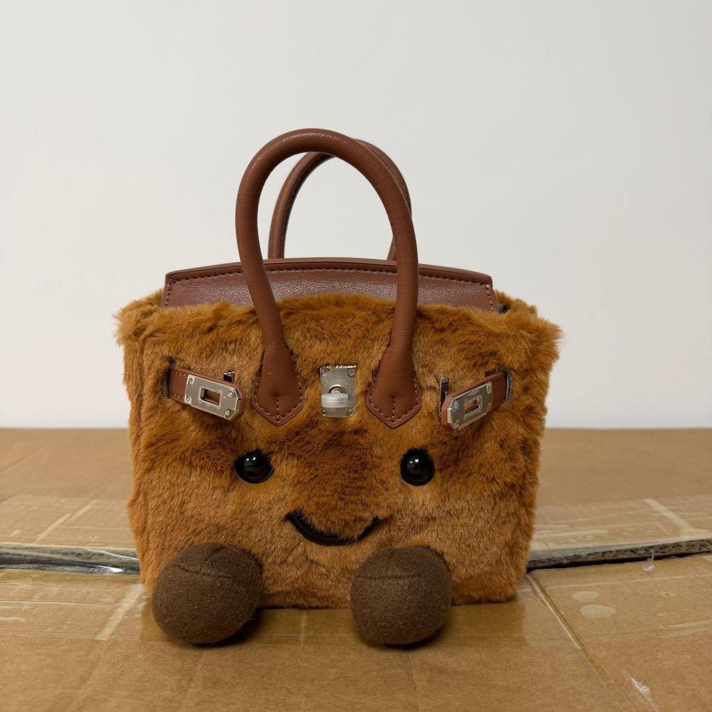Jllycat Cute Fluffy Platinum Doll Crossbody Elf Handbag