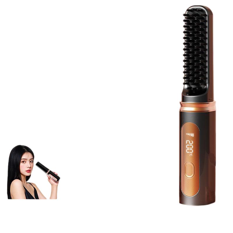 Mi Ling Wireless Hair Straightener & Curler Comb