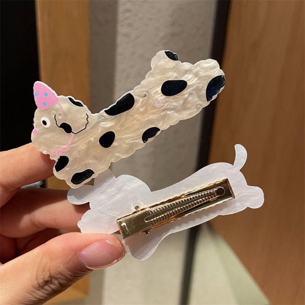 5Pcs Multicolor Puppy Hairpin Y2K Hairpins Fashion Duckbilled Clip Headwear