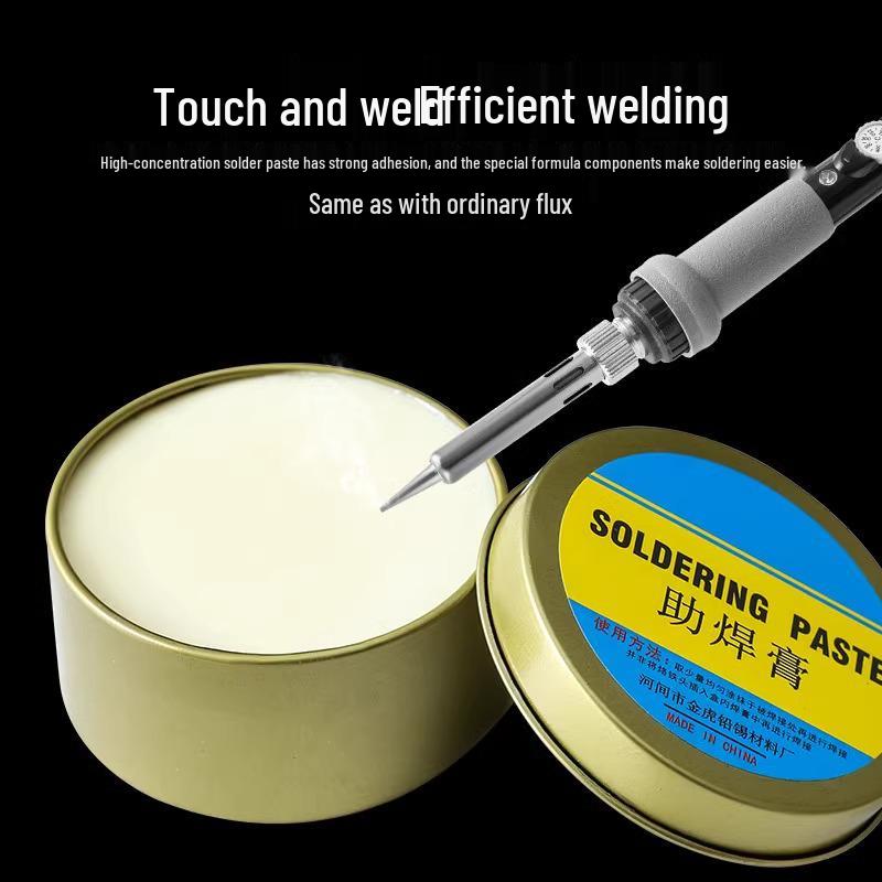 Acid-Free Halogen-Free No-Clean Strong Yellow Rosin Flux Solder Paste for Easy Tinning and Conductivity